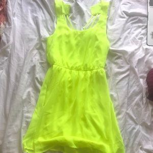 Neon Green Dress